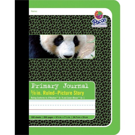 Pacon Journal, Pic Story, Grn Panda Pk PAC2428